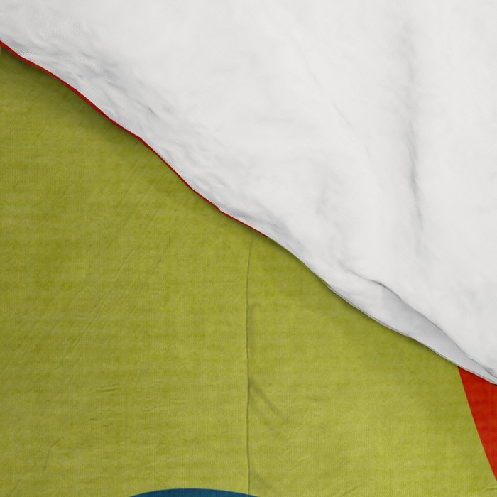 Colorful Bold Abstract Modern Artwork H03 Comforter Gallery Image 4