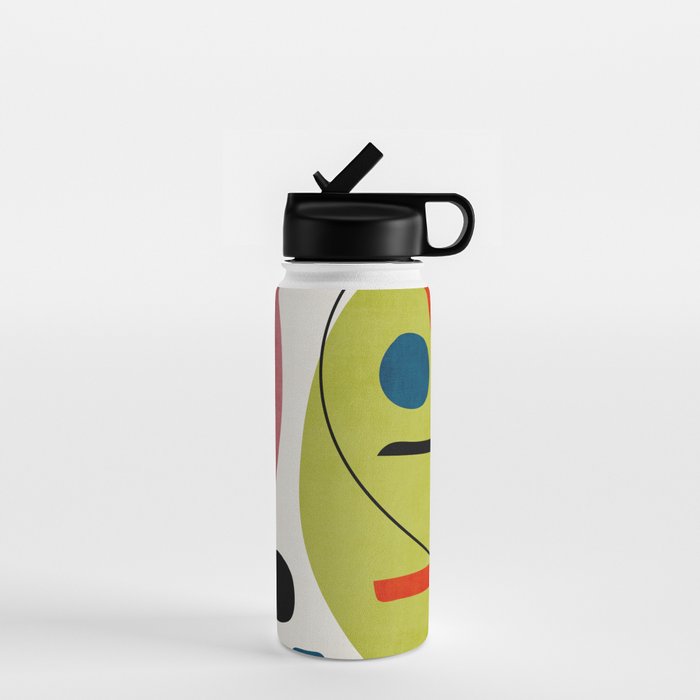 Colorful Bold Abstract Modern Artwork H03 Water Bottle Gallery Image 1