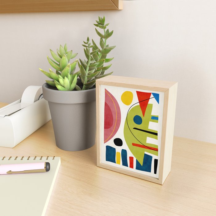 Colorful Bold Abstract Modern Artwork H03 Mini Art Print Gallery Image 2