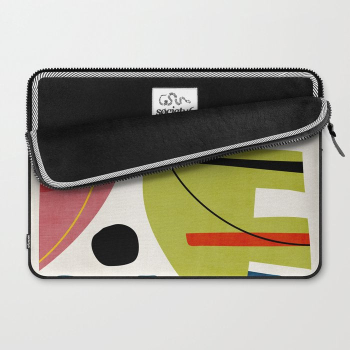 Colorful Bold Abstract Modern Artwork H03 Laptop Sleeve Gallery Image 2