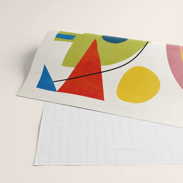 Colorful Bold Abstract Modern Artwork H03 Wrapping Paper Gallery Image 2