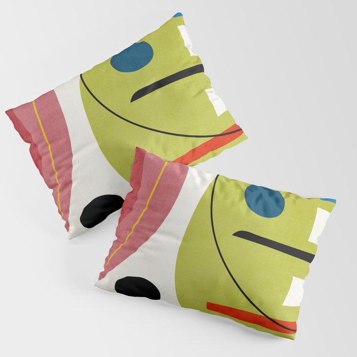 Colorful Bold Abstract Modern Artwork H03 Pillow Sham Gallery Image 3