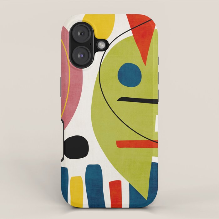 Colorful Bold Abstract Modern Artwork H03 iPhone Case Gallery Image 1