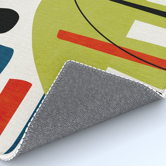 Colorful Bold Abstract Modern Artwork H03 Rug Gallery Image 4