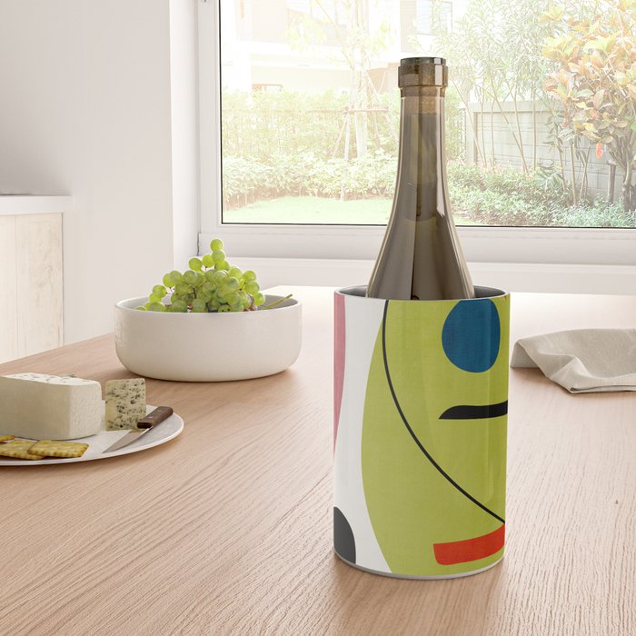 Colorful Bold Abstract Modern Artwork H03 Wine Chiller Gallery Image 4