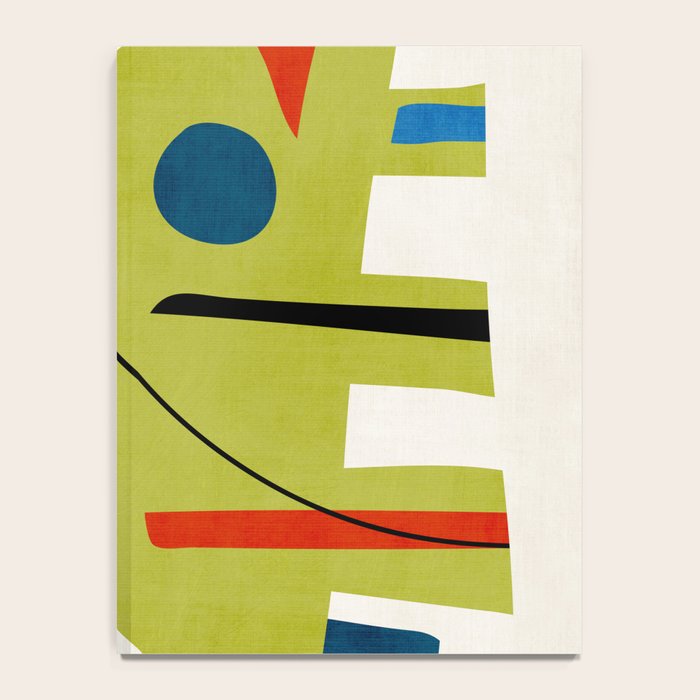 Colorful Bold Abstract Modern Artwork H03 Notebook Gallery Image 4