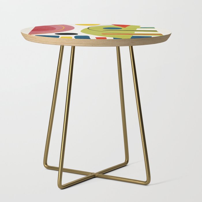 Colorful Bold Abstract Modern Artwork H03 Side Table Gallery Image 1