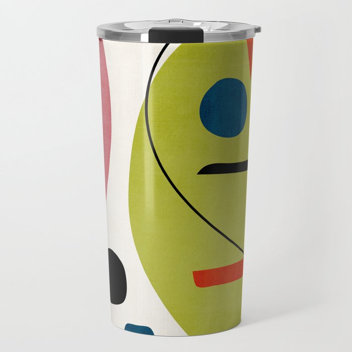 Colorful Bold Abstract Modern Artwork H03 Travel Mug Gallery Image 1