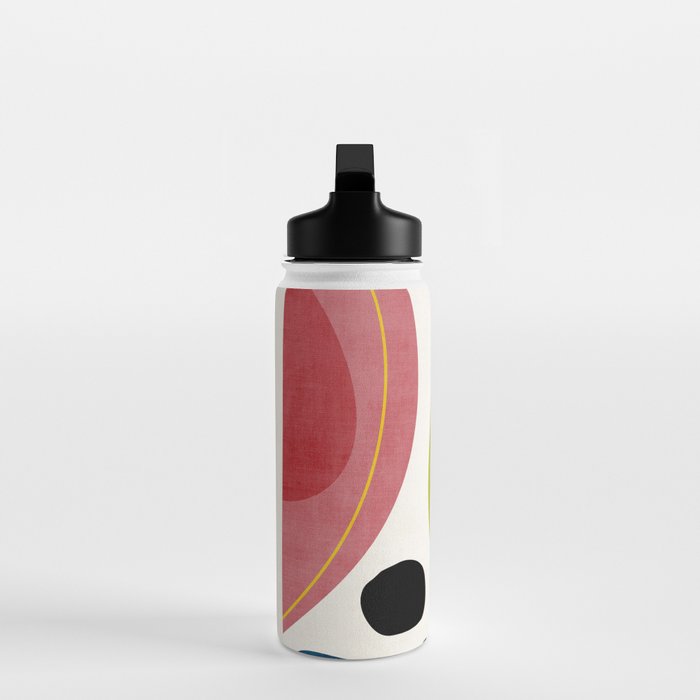 Colorful Bold Abstract Modern Artwork H03 Water Bottle Gallery Image 3
