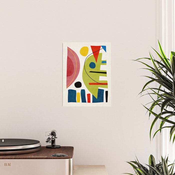 Colorful Bold Abstract Modern Artwork H03 Poster Gallery Image 2