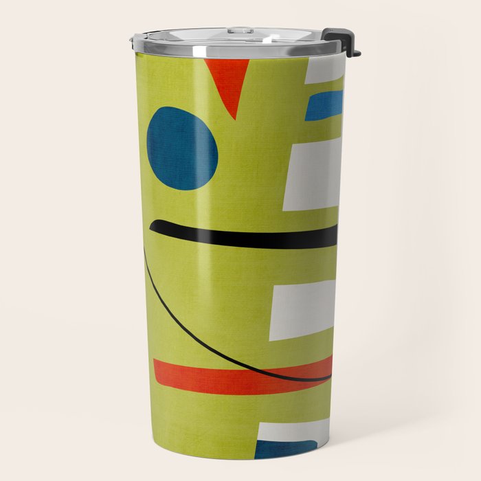 Colorful Bold Abstract Modern Artwork H03 Travel Mug Gallery Image 2