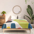 Colorful Bold Abstract Modern Artwork H03 Comforter Gallery Image 3