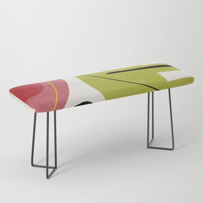 Colorful Bold Abstract Modern Artwork H03 Bench Gallery Image 1