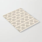 Modern Mudcloth 3, Black on Cream Notebook Gallery Image 2