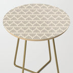 Modern Mudcloth 3, Black on Cream Side Table Gallery Image 2