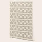 Modern Mudcloth 3, Black on Cream Wallpaper Gallery Image 2