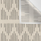 Modern Mudcloth 3, Black on Cream Wall Tapestry Gallery Image 3
