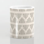 Modern Mudcloth 3, Black on Cream Coffee Mug Gallery Image 4