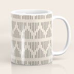 Modern Mudcloth 3, Black on Cream Coffee Mug Gallery Image 1