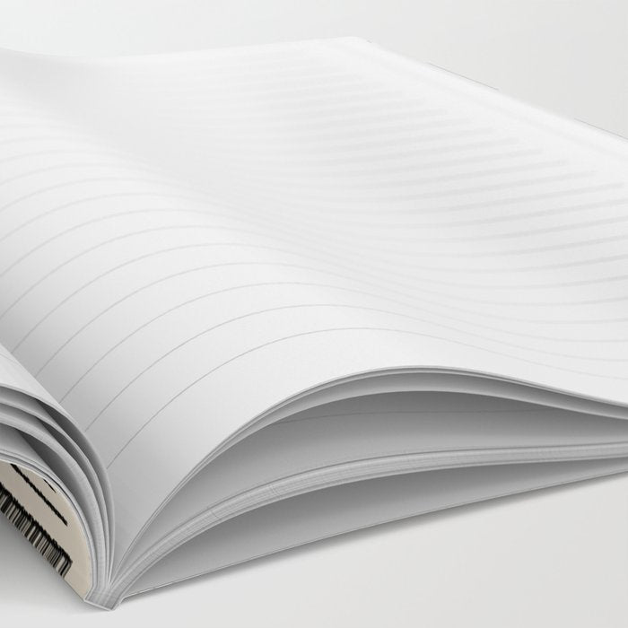 Modern Mudcloth 3, Black on Cream Notebook Gallery Image 2
