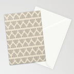 Modern Mudcloth 3, Black on Cream Stationery Card Gallery Image 2