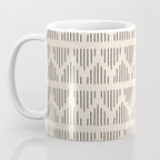 Modern Mudcloth 3, Black on Cream Coffee Mug Gallery Image 3