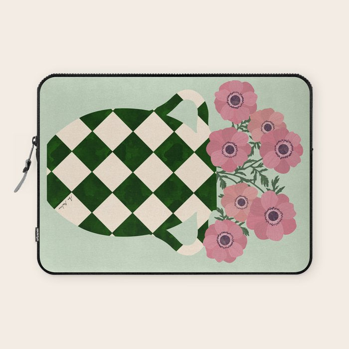 Anemones and vase Laptop Sleeve Gallery Image 1