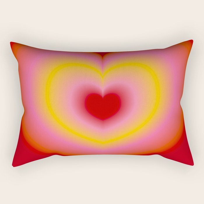 valentine red Rectangular Pillow Gallery Image 1