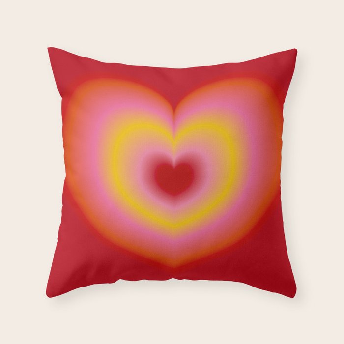 valentine red Throw Pillow Gallery Image 1