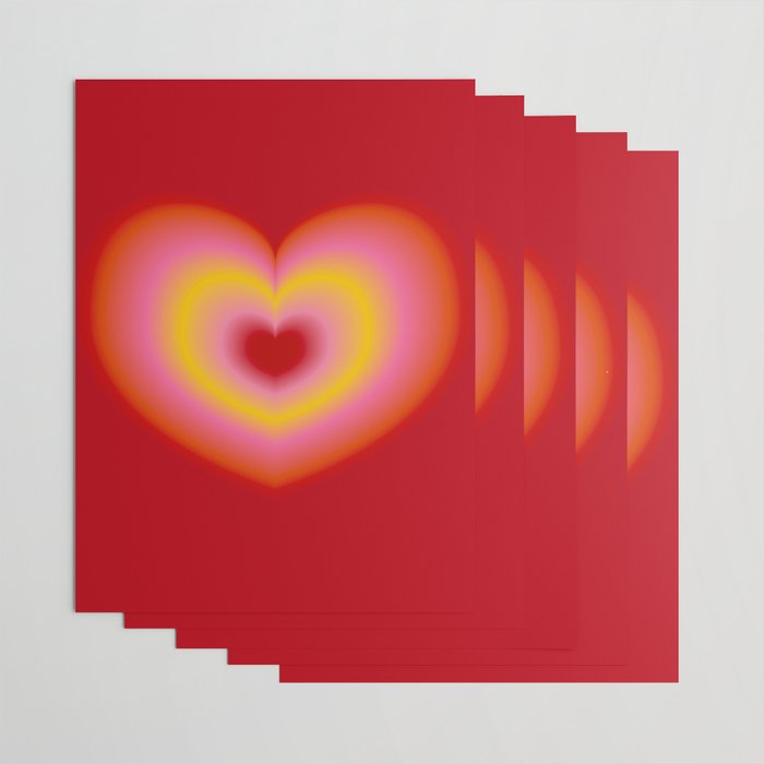 valentine red Wrapping Paper Gallery Image 3