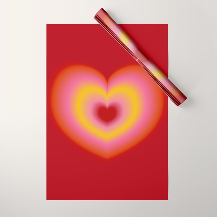 valentine red Wrapping Paper Gallery Image 1