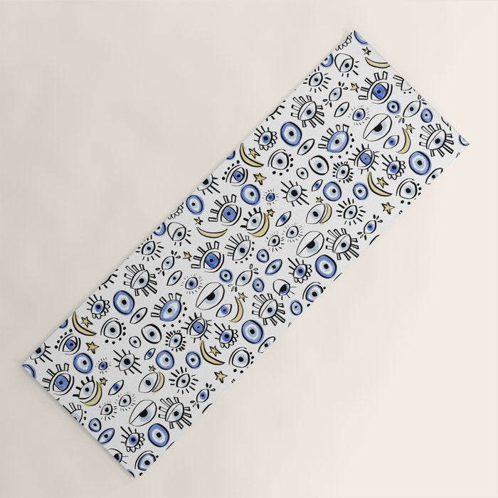 Classic Evil Eye  Yoga Mat Gallery Image 1