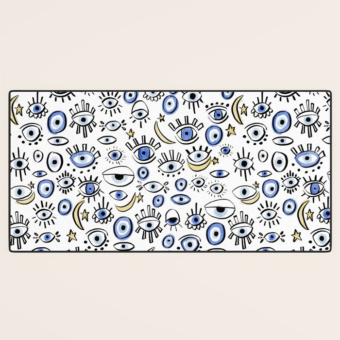 Classic Evil Eye  Desk Mat Gallery Image 3