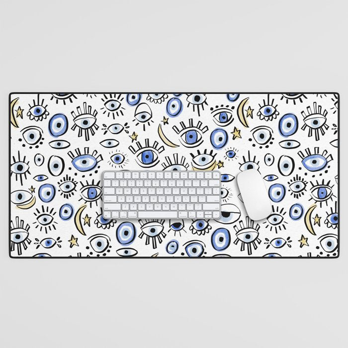 Classic Evil Eye  Desk Mat Gallery Image 1