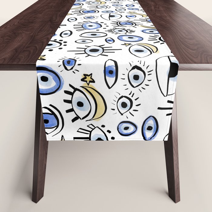 Classic Evil Eye  Table Runner Gallery Image 1