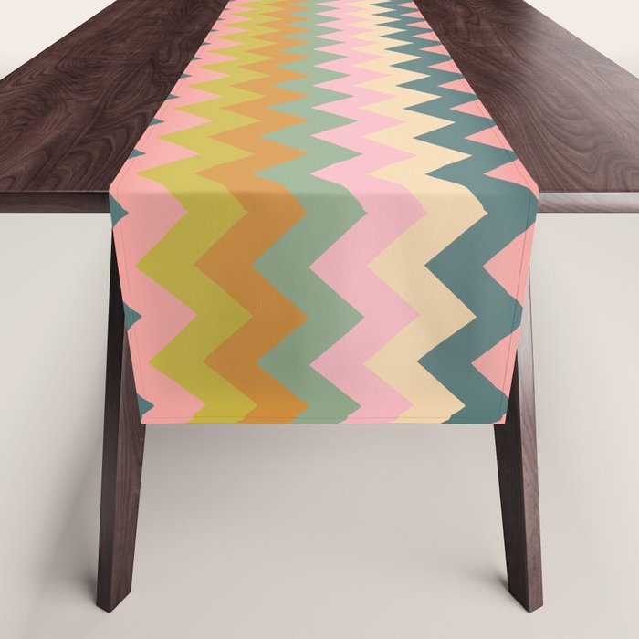 Zigzag pattern Table Runner Gallery Image 1