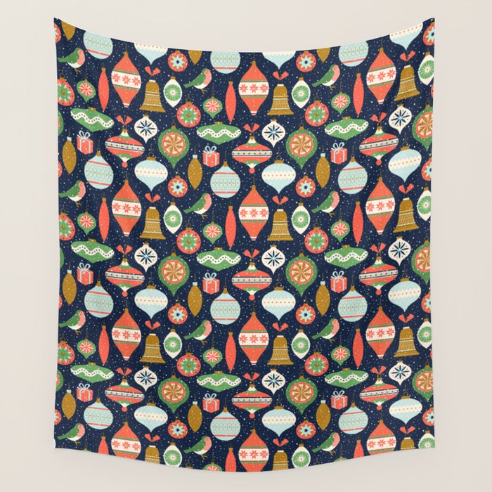 Merry Christmas Decor Wall Tapestry Gallery Image 1
