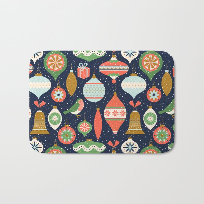 Merry Christmas Decor Bath Mat Gallery Image 1