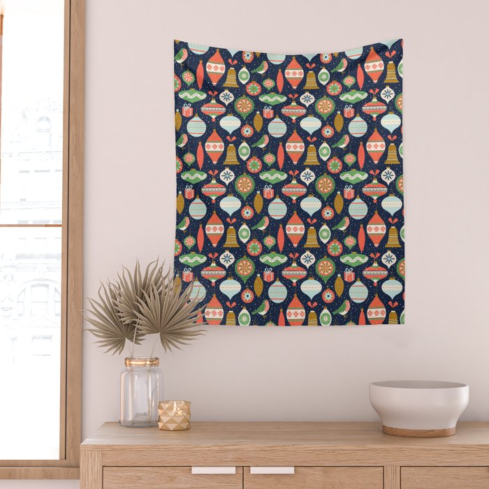 Merry Christmas Decor Wall Tapestry Gallery Image 2