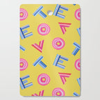 Cast Your Vote | Hand-Lettered Pattern in Yellow Cutting Board Gallery Image 1