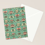 Christmas Sweaters - Vintage Blush Mint Palette Stationery Card Gallery Image 2
