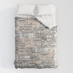 Paris toile sugar pink Duvet Cover Gallery Image 6