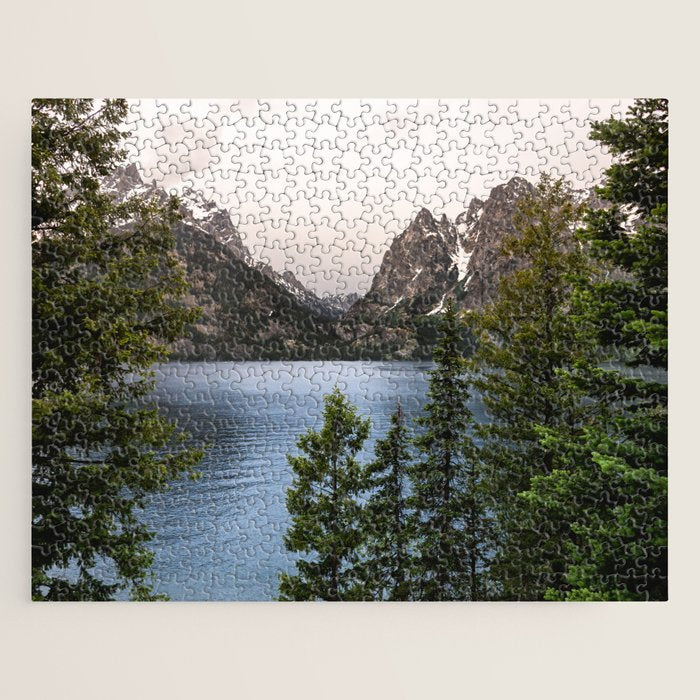 Grand Teton Wanderlust Lake Adventure - Nature Photography Jigsaw Puzzle Gallery Image 1