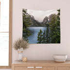 Grand Teton Wanderlust Lake Adventure - Nature Photography Wall Tapestry Gallery Image 2