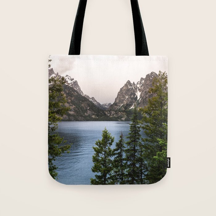 Grand Teton Wanderlust Lake Adventure - Nature Photography Tote Bag Gallery Image 1