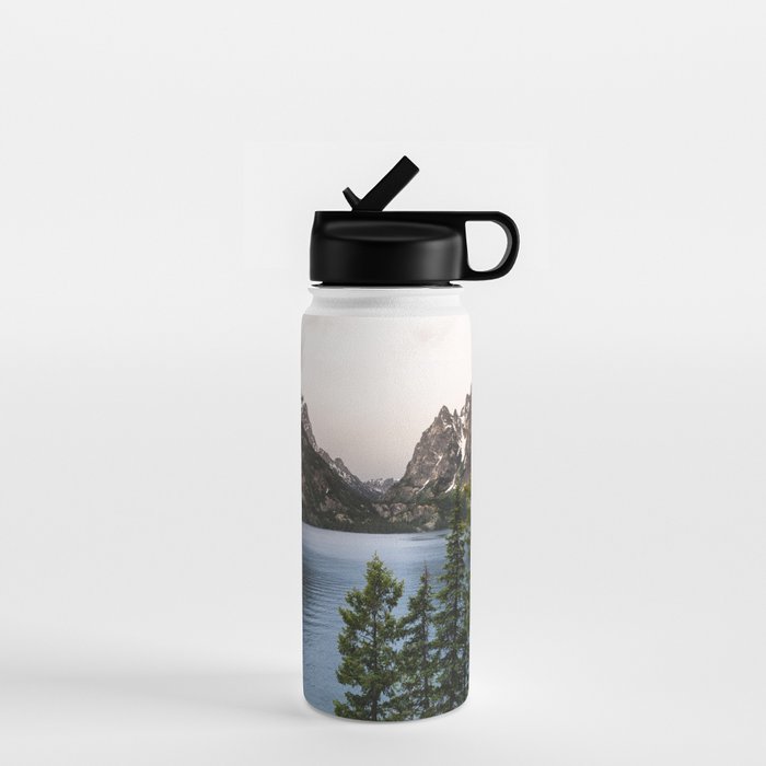 Grand Teton Wanderlust Lake Adventure - Nature Photography Water Bottle Gallery Image 1