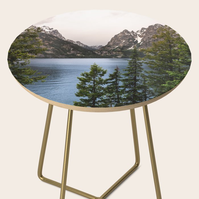 Grand Teton Wanderlust Lake Adventure - Nature Photography Side Table Gallery Image 2