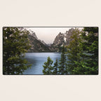Grand Teton Wanderlust Lake Adventure - Nature Photography Desk Mat Gallery Image 3