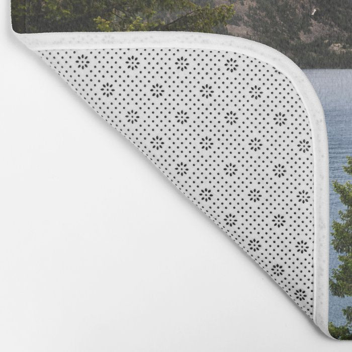 Grand Teton Wanderlust Lake Adventure - Nature Photography Bath Mat Gallery Image 2