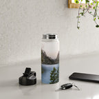 Grand Teton Wanderlust Lake Adventure - Nature Photography Water Bottle Gallery Image 4